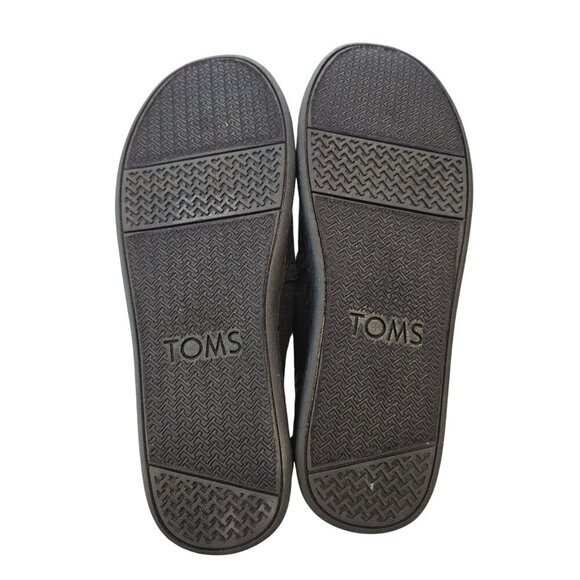 Toms Alpargata Zebra Slip-On‎ Shoes Y4 Black Silver Metallic Canvas Casual Flat - Picture 4 of 10